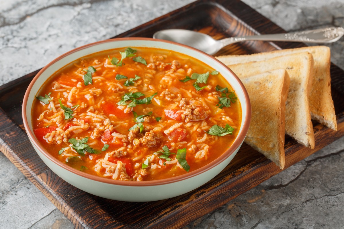 Hot,Stuffed,Pepper,Soup,Is,A,Hearty,Meal,Loaded,With