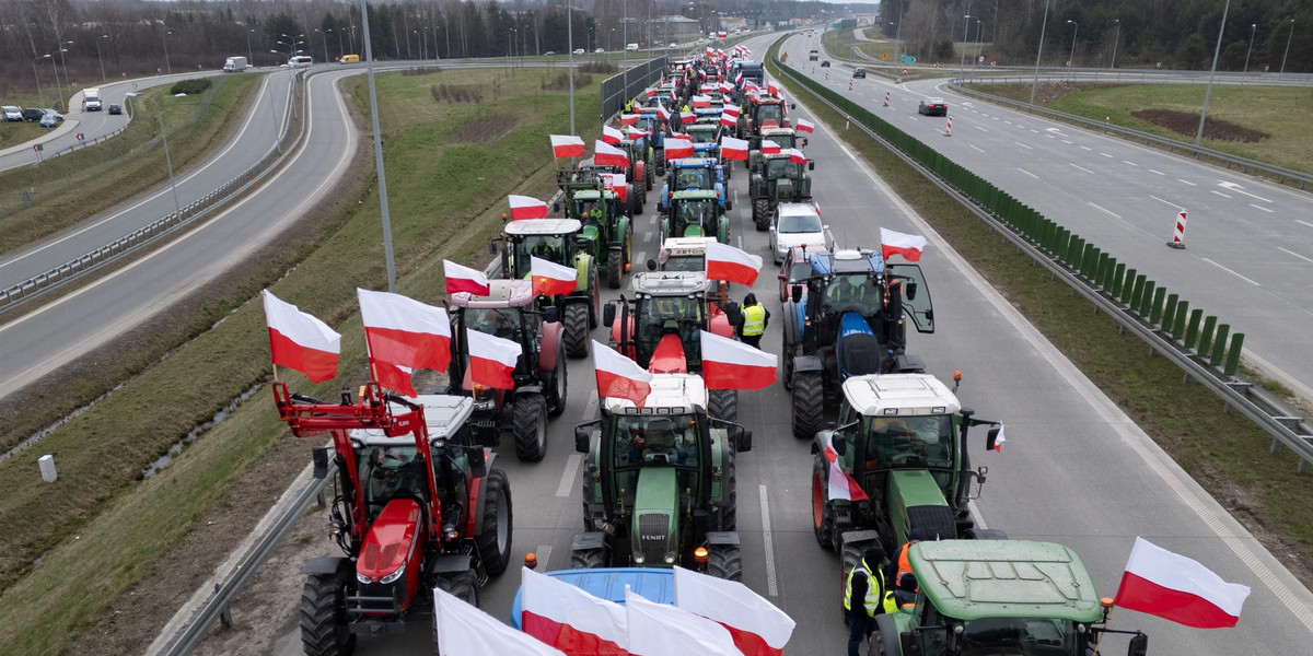 Protest rolników w czwartek 14 marca. Zapowiedziano blokadę Kielc. Zdjęcie ilustracyjne.