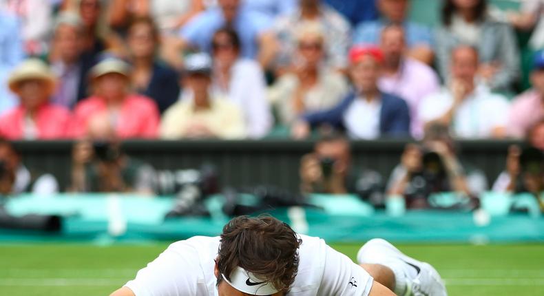 Roger Federer got so drunk he couldn't remember what he did after Wimbledon.