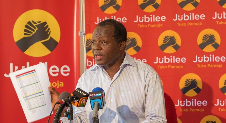 File image of Jubilee Secretary-General Raphael Tuju