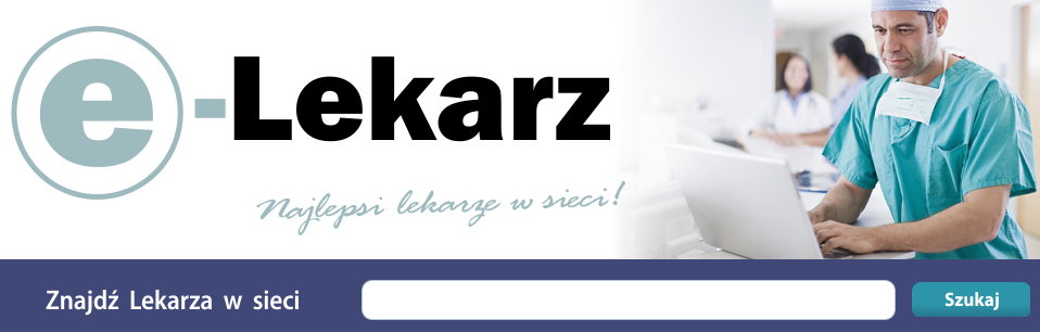 <strong>e-lekarz.pl</strong><br><br>
Strona posiada prostą wyszukiwarkę lekarzy - niestety w jej bazie znajduje się bardzo mało nazwisk.