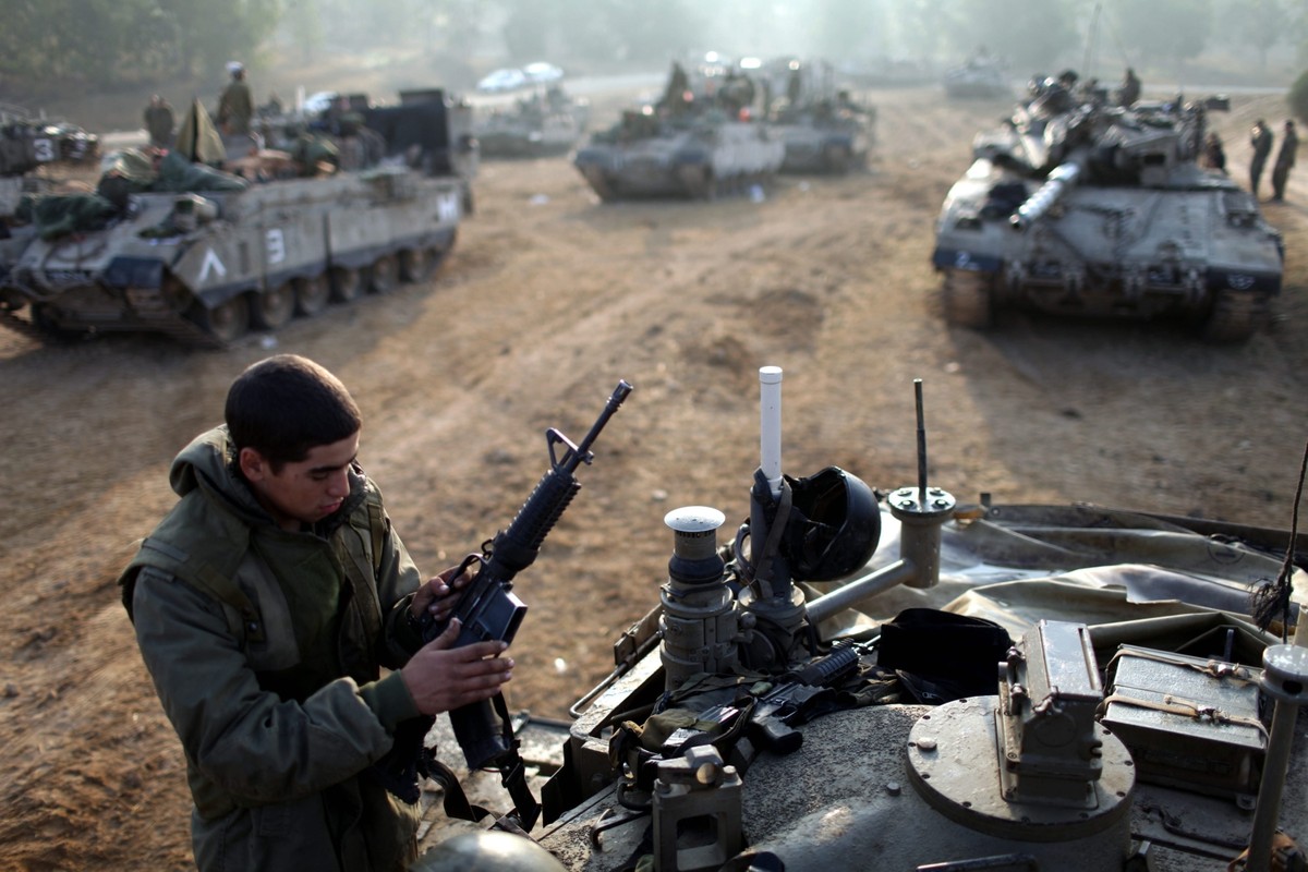 izrael strefa gazy czołgi