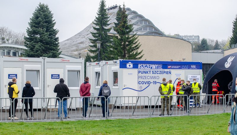 Park Śląski. Mobilny Punkt Szczepień