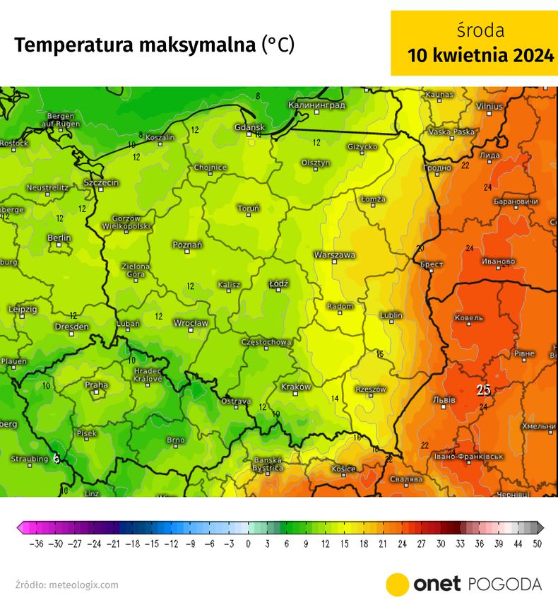 Kwietniowe lato definitywnie dobiegnie końca