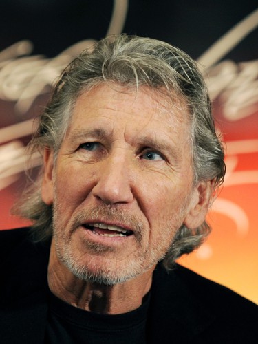 Roger Waters na konferencji prasowej w Londynie
