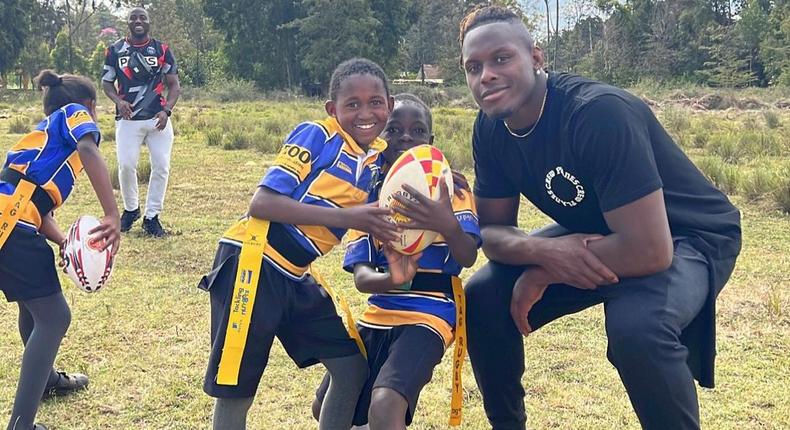 English and British and Irish Lions rugby lock Maro Itoje is currently in Kenya visiting families in the biggest slum in Africa, Kibera as well as introducing disadvantaged children to the game of rugby.