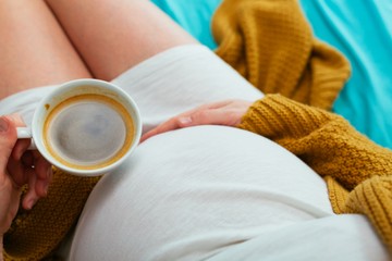 terhesség, kávézás, koffein, kávé