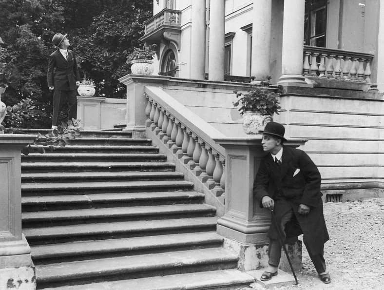 Igo Sym (z lewej) zadebiutował w filmie „Wampiry Warszawy” w 1925 r. Do dziś nie zachowała się żadna kopia