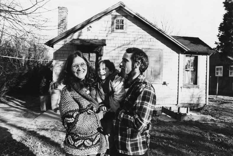  Linda Lovelace, Larry Marchiano i ich syn Dominic (1980).