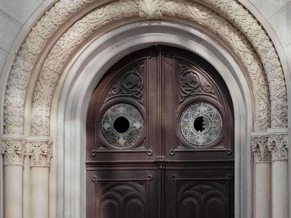Vandalizovan Saborni hram Preobraženja Gospodnjeg u Zagrebu.