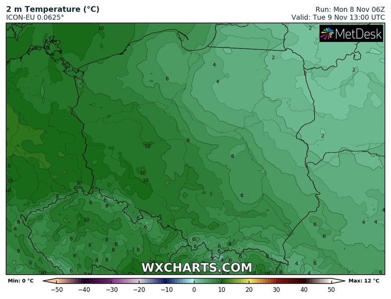 We wtorek duża różnica w temperaturze