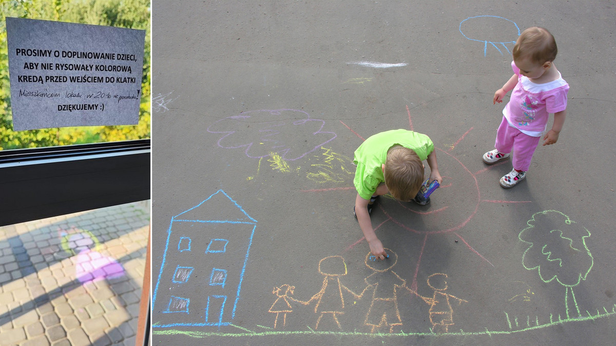 Dzieci malowały kredą po chodniku. Nie uwierzysz co stało się potem