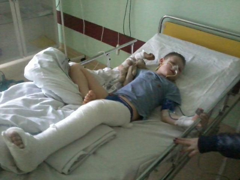 Piotruś w grudniu 2014 r. został potrącony przez pijanego kierowcę
