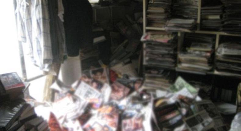 Man who owned SIX TONS of porn dies when filthy magazine collection fatally falls on top of him