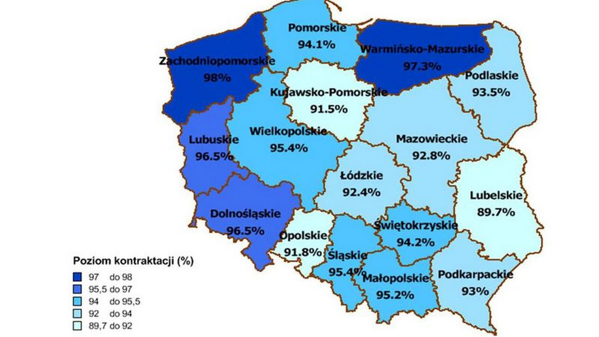 Co dziesiąty mieszkaniec regionu skorzystał ze wsparcia Europejskiego Funduszu Społecznego. W ramach Programu Operacyjnego Kapitał Ludzki do Lubuszan trafiło już blisko 800 milionów złotych. Zakontraktowane zostało tym samym ponad 96 proc. środków, które nasze województwo ma do wydania z Europejskiego Funduszu Społecznego. Plasuje to nasz region na trzecim miejscu w kraju.