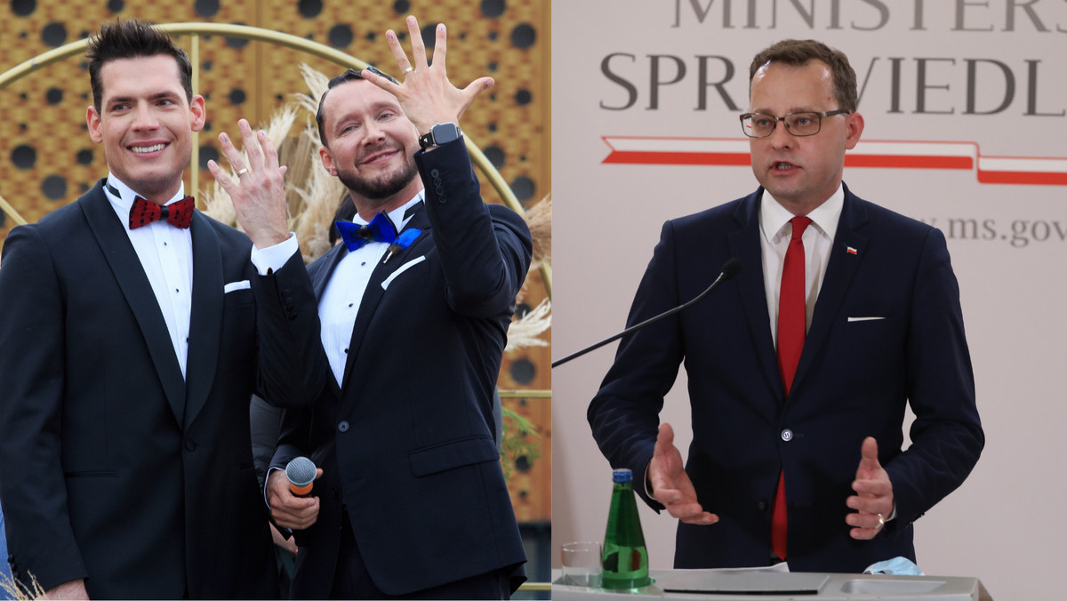 Bydgoszcz. Wiceminister Marcin Romanowski nazwał ślub lekarzy "błazeństwem"