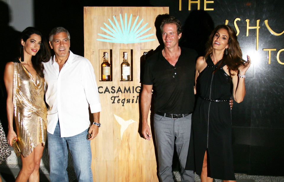 George Clooney, Amal Clooney, Cindy Crawford i Rande Gerber