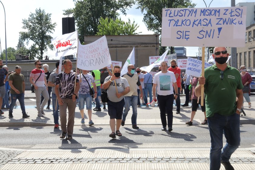 Protest w ZWiK w Łodzi