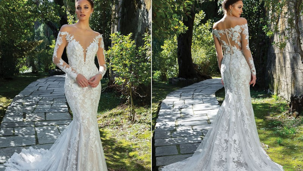 Dla fanek podkreślonych kształtów – suknia ślubna o kroju syreny / Suknia ślubna - Salon White 