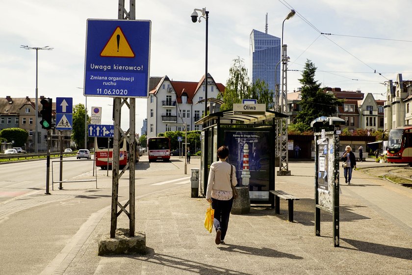 Gdańsk Oliwa. Tu będzie zwężenie