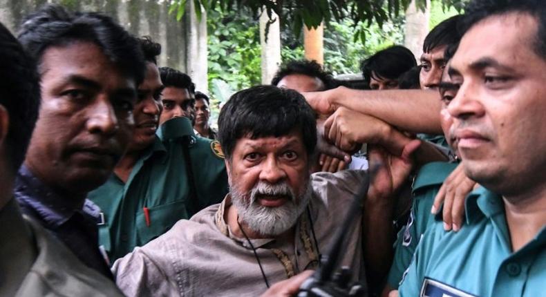 Bangladeshi activist and photographer Shahidul Alam, seen here in a file photo taken in August 2018, had unsuccessfully applied for bail four times since being arrested