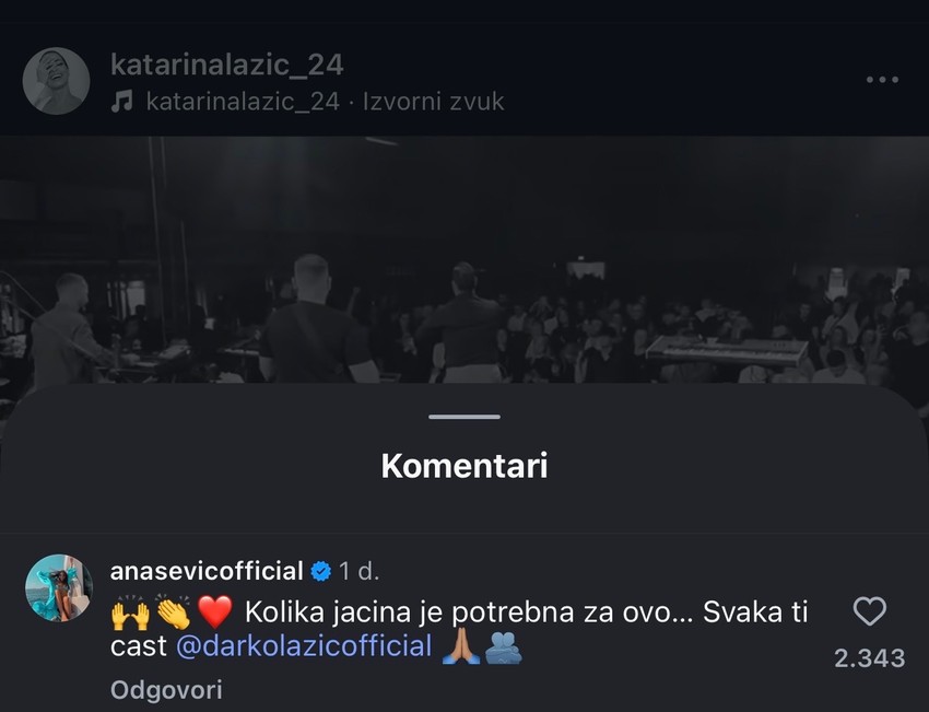 Ana Sević komentarisala nastup Darka Lazića