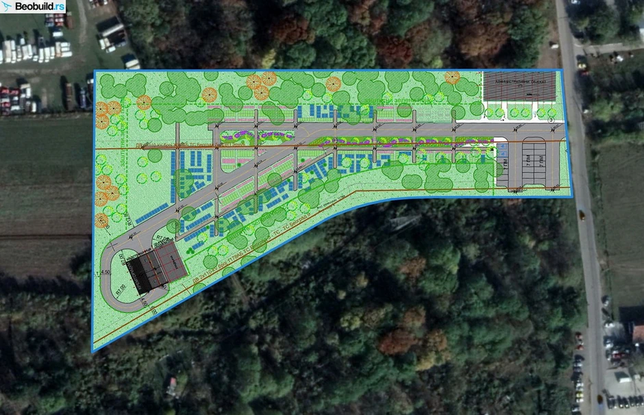 Mapa budućeg groblja za kućne ljubimce