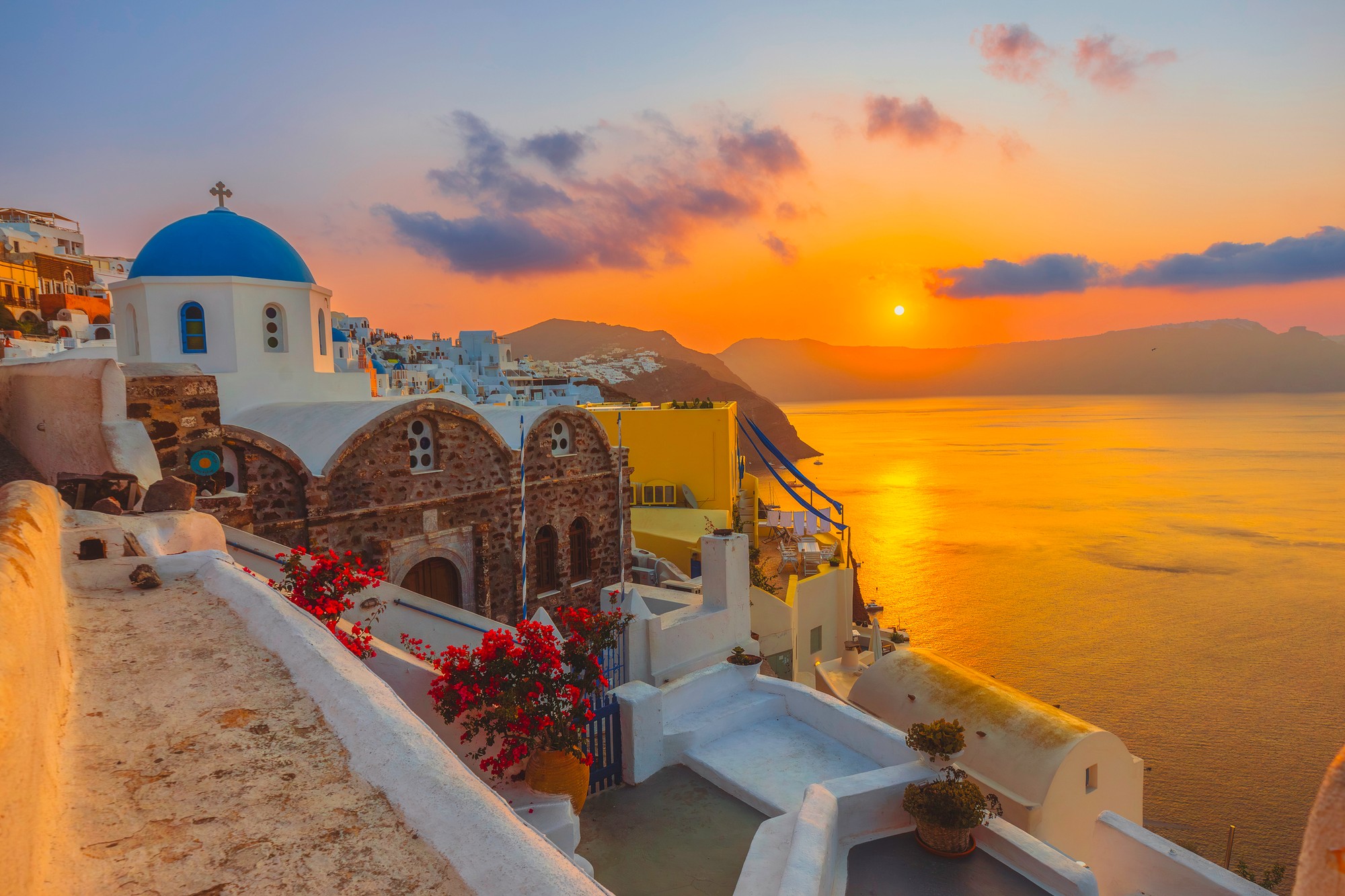 Grécky ostrov Santorini.