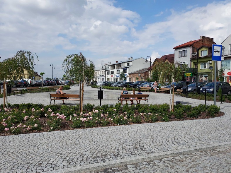 Duży Rynek w Czyżewie po rewitalizacji 