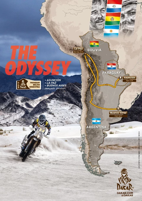 Dakar Rally 2017 - trasa