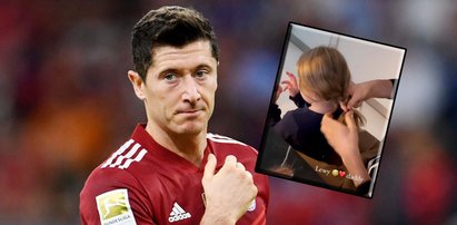 Lewandowski tym talentem jeszcze się nie chwalił. Jego córki są zachwycone