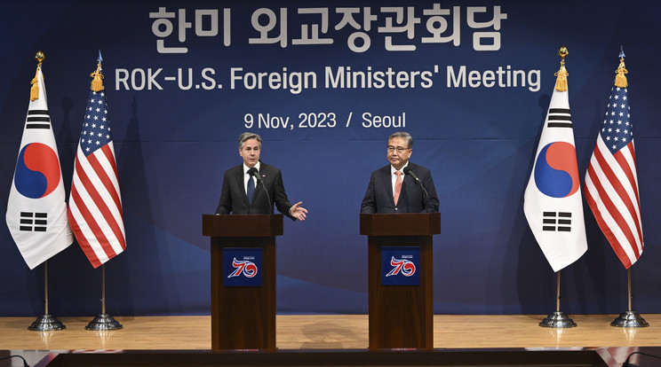 Dél-Korea és az Egyesült Államok megegyezett /fotó: MTI/AP/Reuters pool/Jonathan Ernst