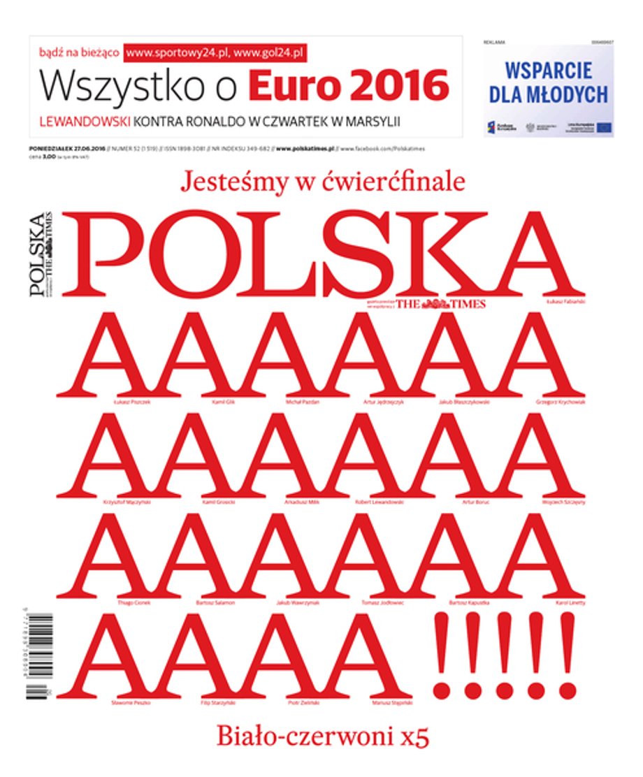 Okładka "Polska The Times. Metropolia warszawska"