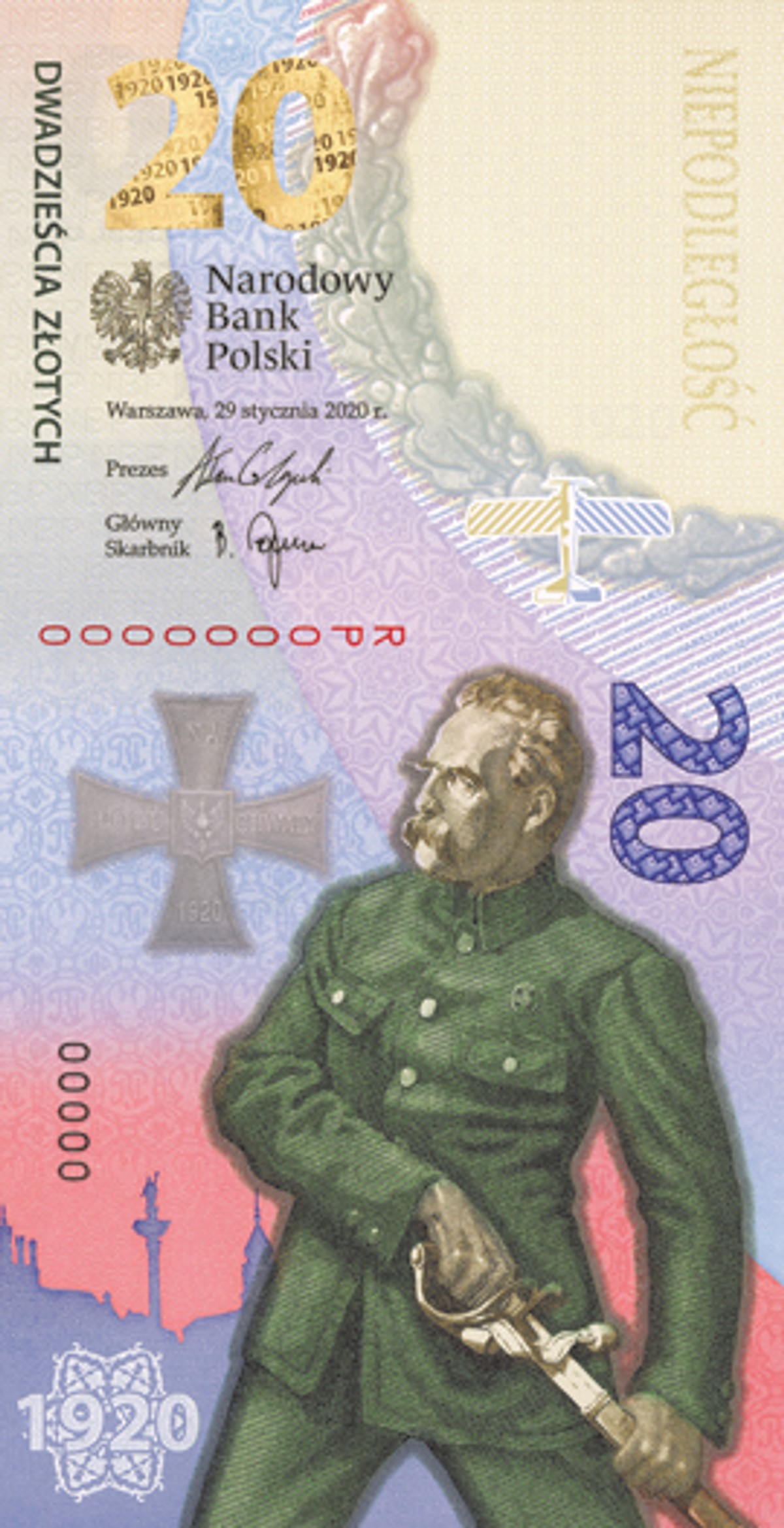 NBP wydało banknot kolekcjonerski z okazji rocznicy Bitwa Warszawska 1920