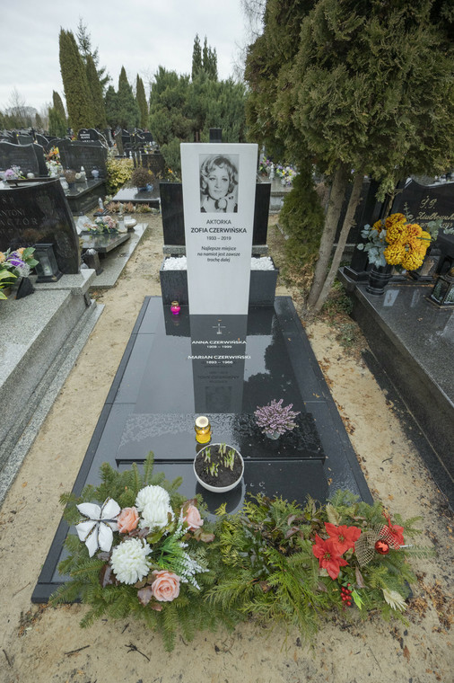 Grób Zofii Czerwińskiej na Cmentarzu Północnym w Warszawie