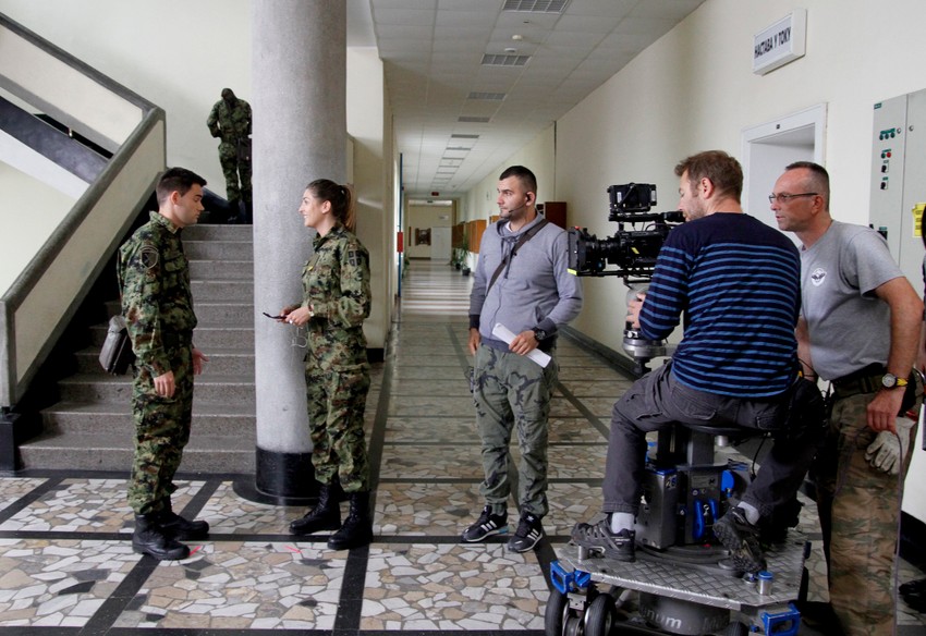 Snimanje serije Vojna akademija