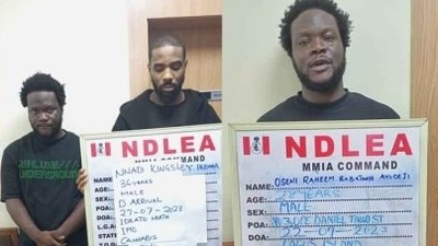 Artistes’ manager, businessman arrested for selling drug at Lagos VIP clubs. [Facebook:NDLEA]