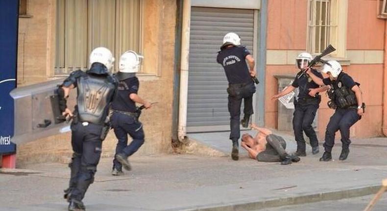 Brawls erupt as Turkish police storm media group linked to Erdogan foe