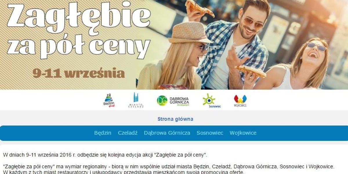 W ten weekend powraca akcja "Zagłębie za pół ceny"