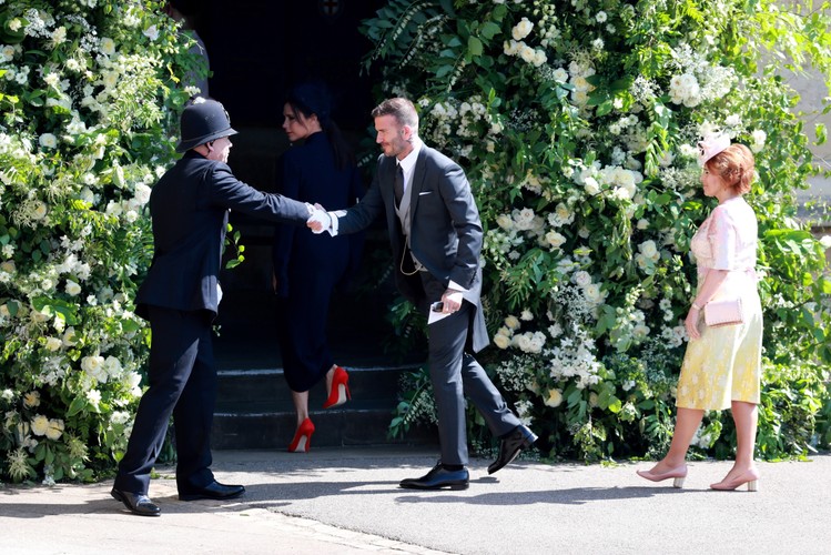 David Beckham i Victoria Beckham zadali szyku na ślubie księcia Harry'ego i Meghan Markle