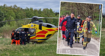 Koszmar na ścieżce rowerowej. Ludzie rzucili się na pomoc ofierze