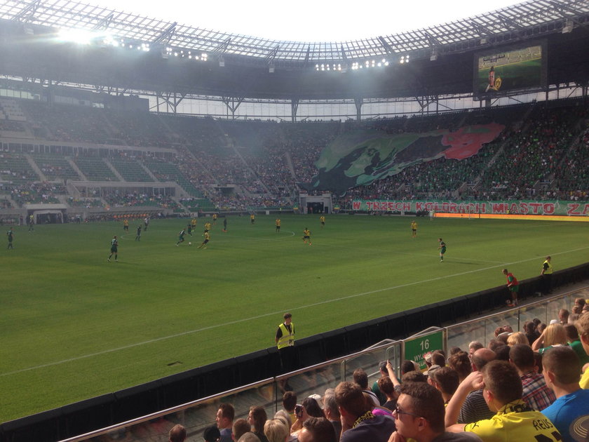 Sektorówka na meczy Śląsk kontra Borussia