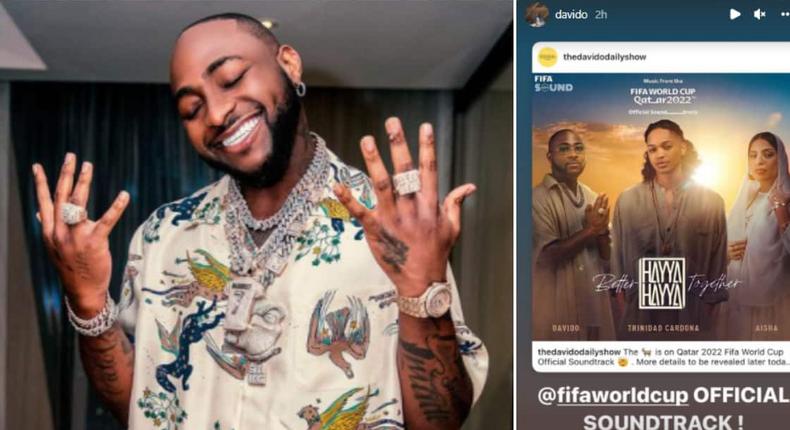 Davido devient le 1er artiste nigérian a participé dans une bande originale de la Coupe du Monde