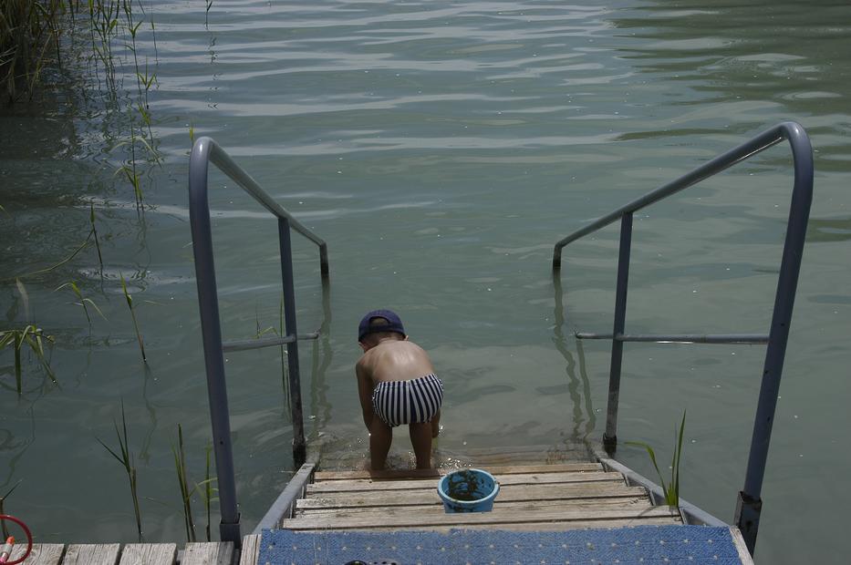 Ekkora lesz a Balaton vízének hőmérséklete. Fotó: Blikk