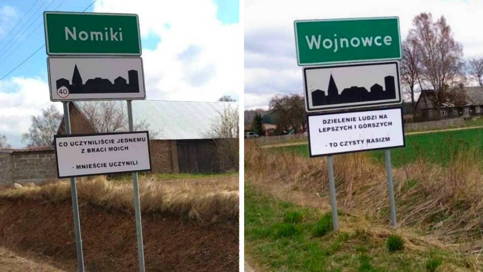 Granica polsko-białoruska. Zawisły hasła o "obszarze stanu wyjątkowej podłości"