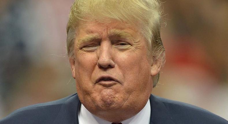 Donald Trump's regular face