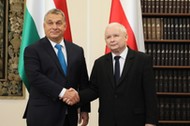 Premier Viktor Orbán i Jarosław Kaczyński  podczas spotkania w Sejmie, Warszawa,  wrzesień 2017 r.