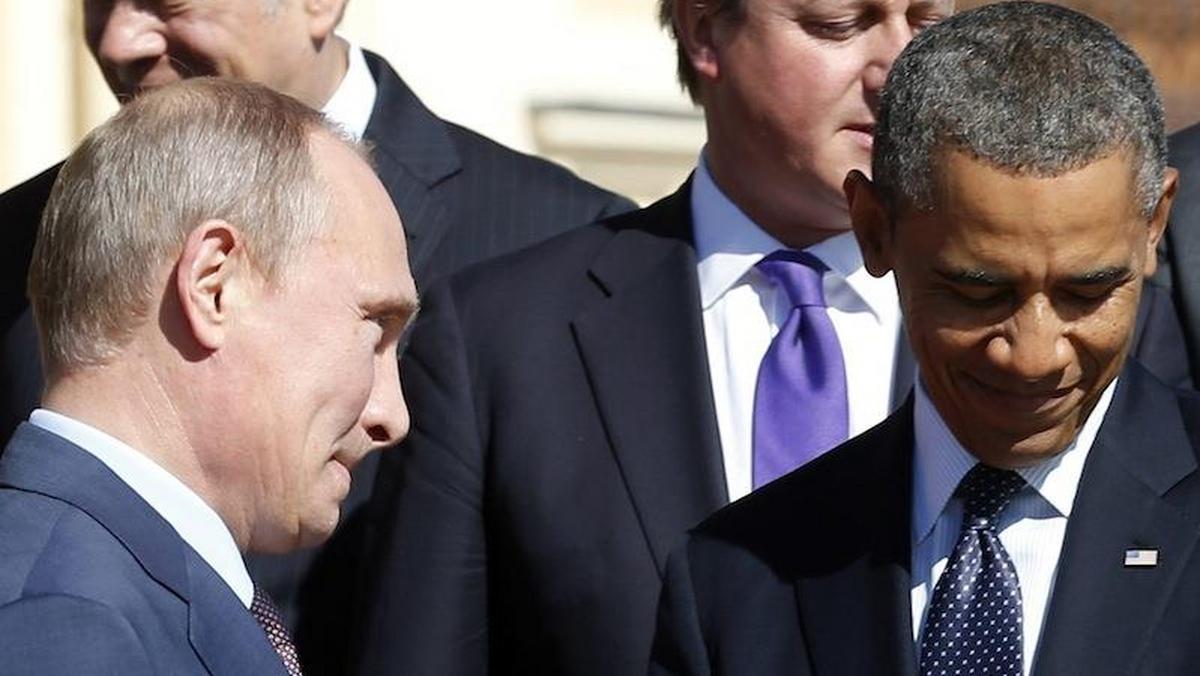 G20Władimir Putin i Barack Obama podczas Szczytu G20