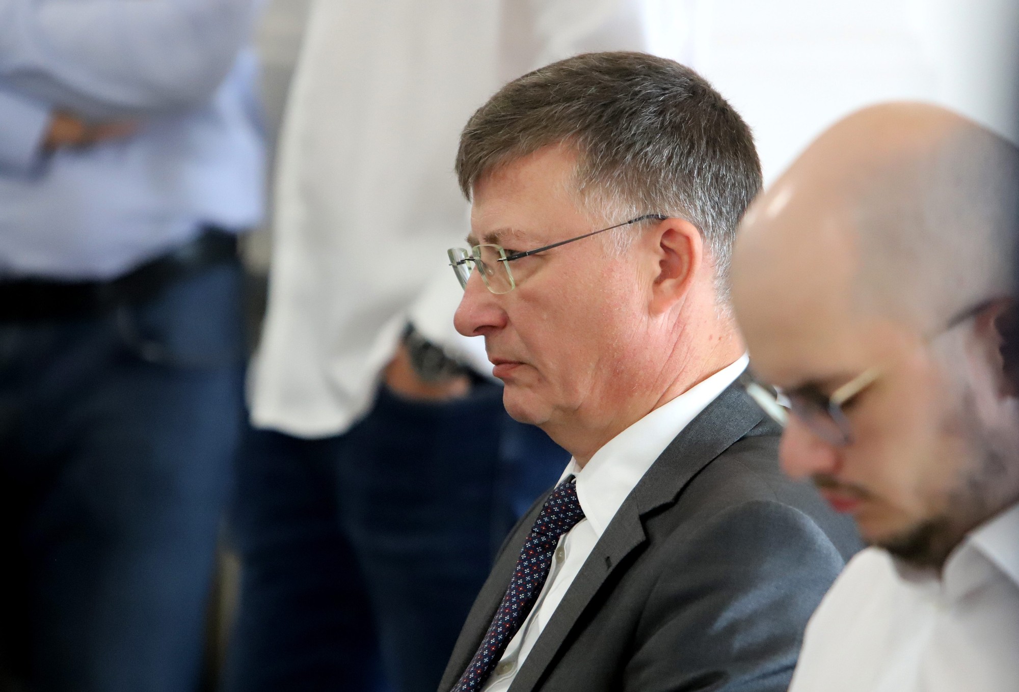 Bývalý predstaviteľ finančnej správy Milan Grega v kauze Mýtnik na Špecializovanom trestnom súde v Banskej Bystrici.