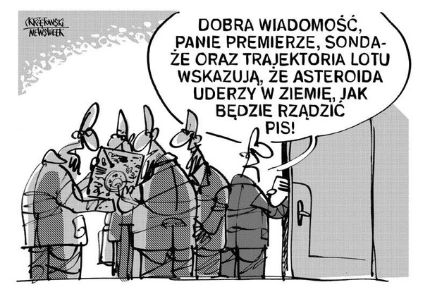 Asteroida sondaże tusk pis Krzętowski